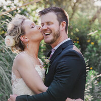 Craig and Nadine's intimate garden wedding